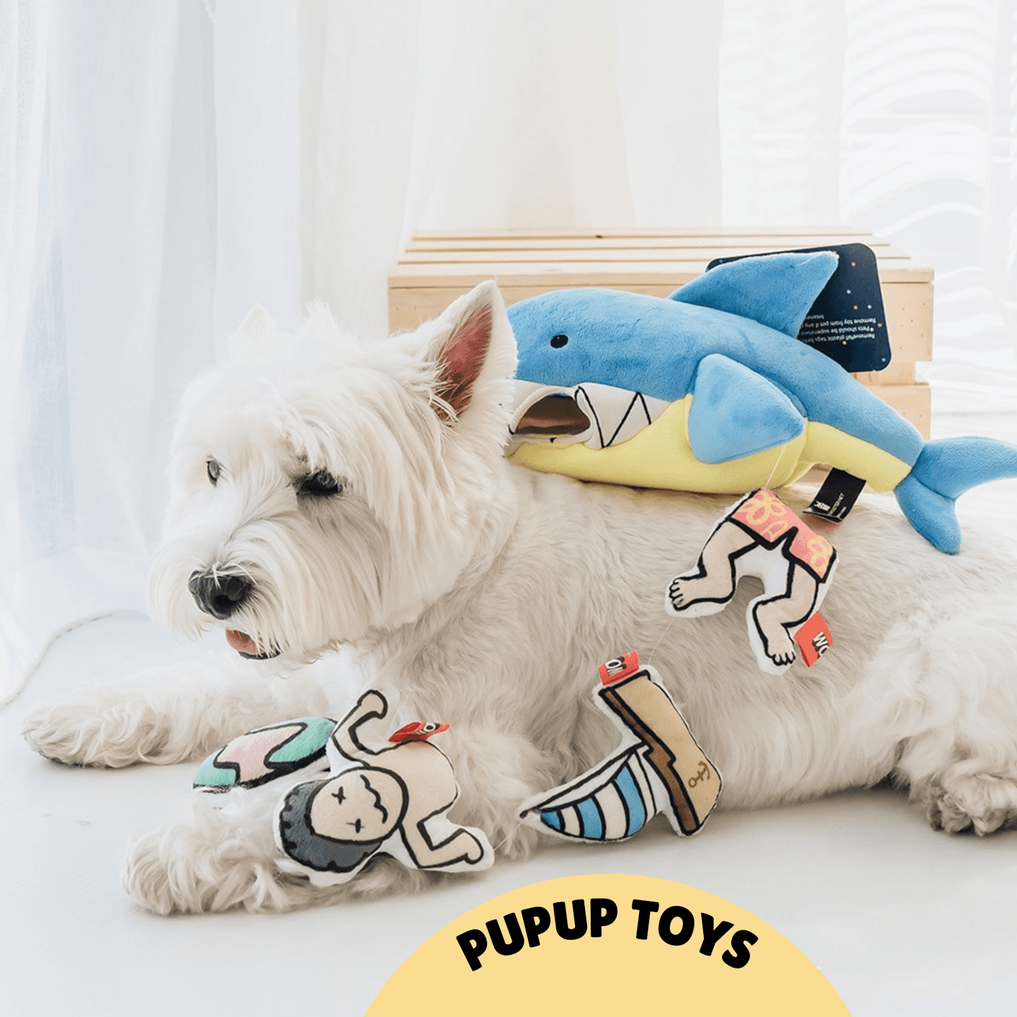 "Jaws & Paws" Hide-and-Seek Dog Toy|PupUp