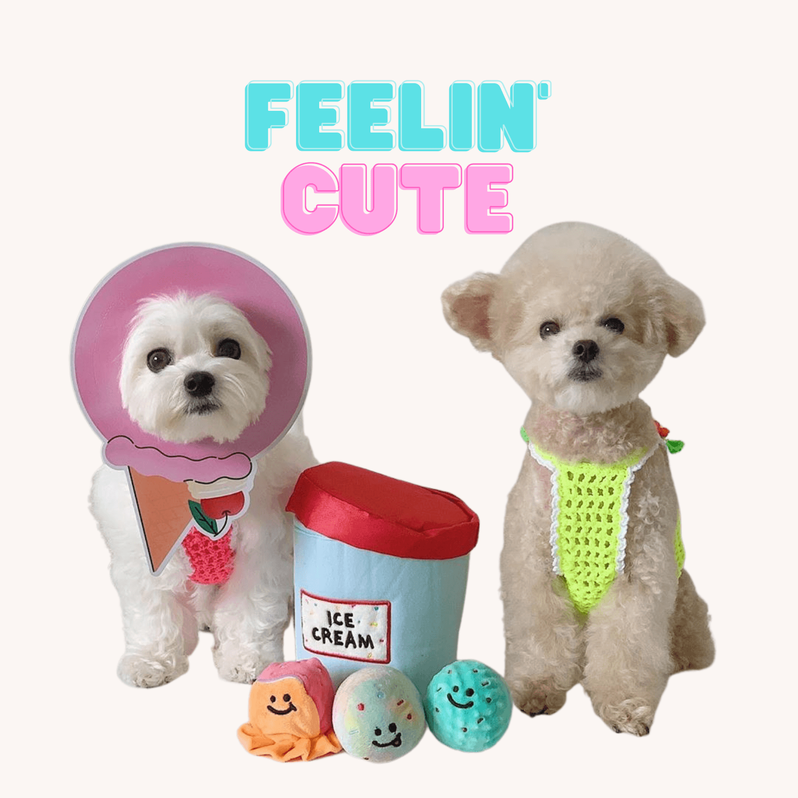 Ice Cream Chillin' Set｜ Dog Toys ｜PUPUP TOYS