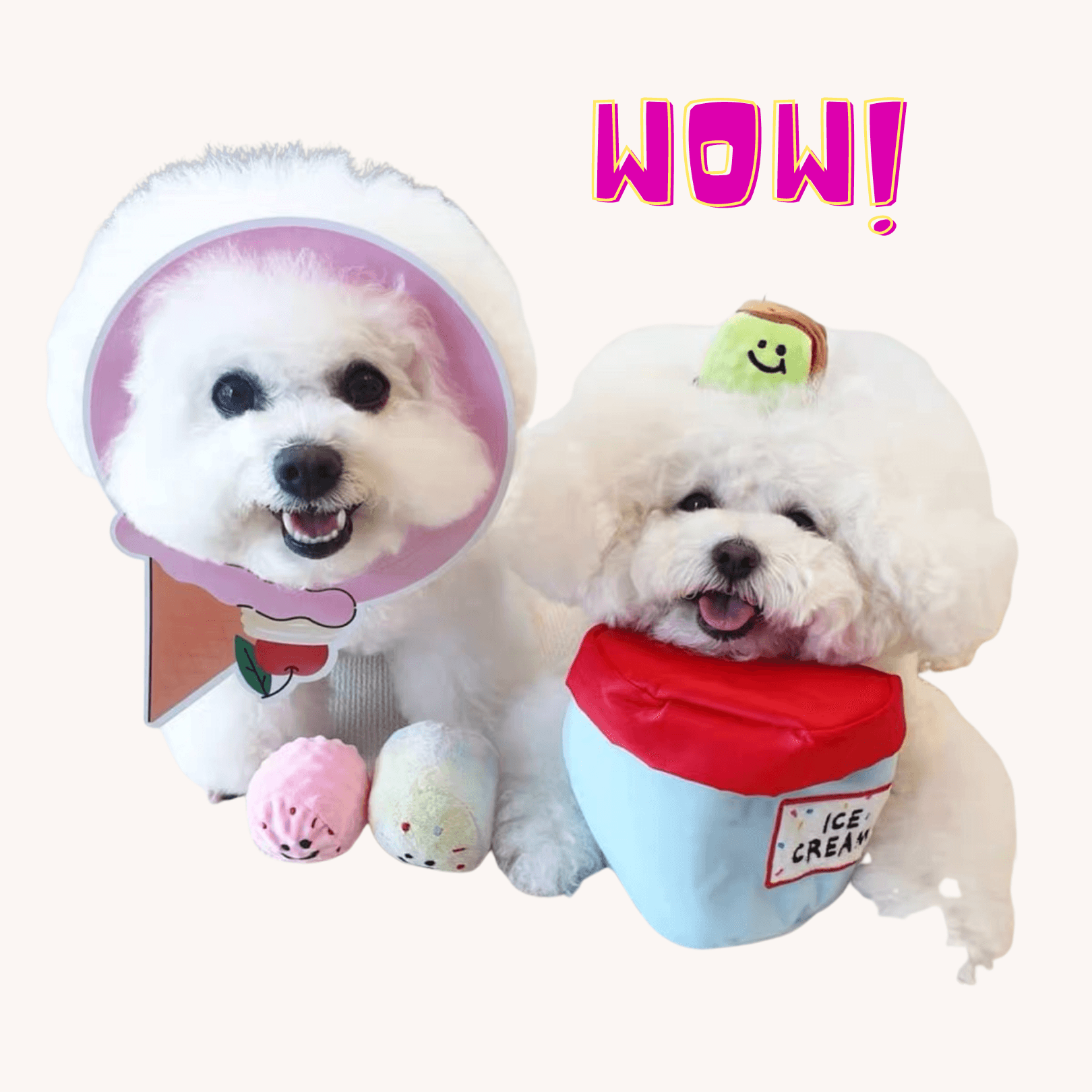 Ice Cream Chillin' Set｜ Dog Toys ｜PUPUP TOYS
